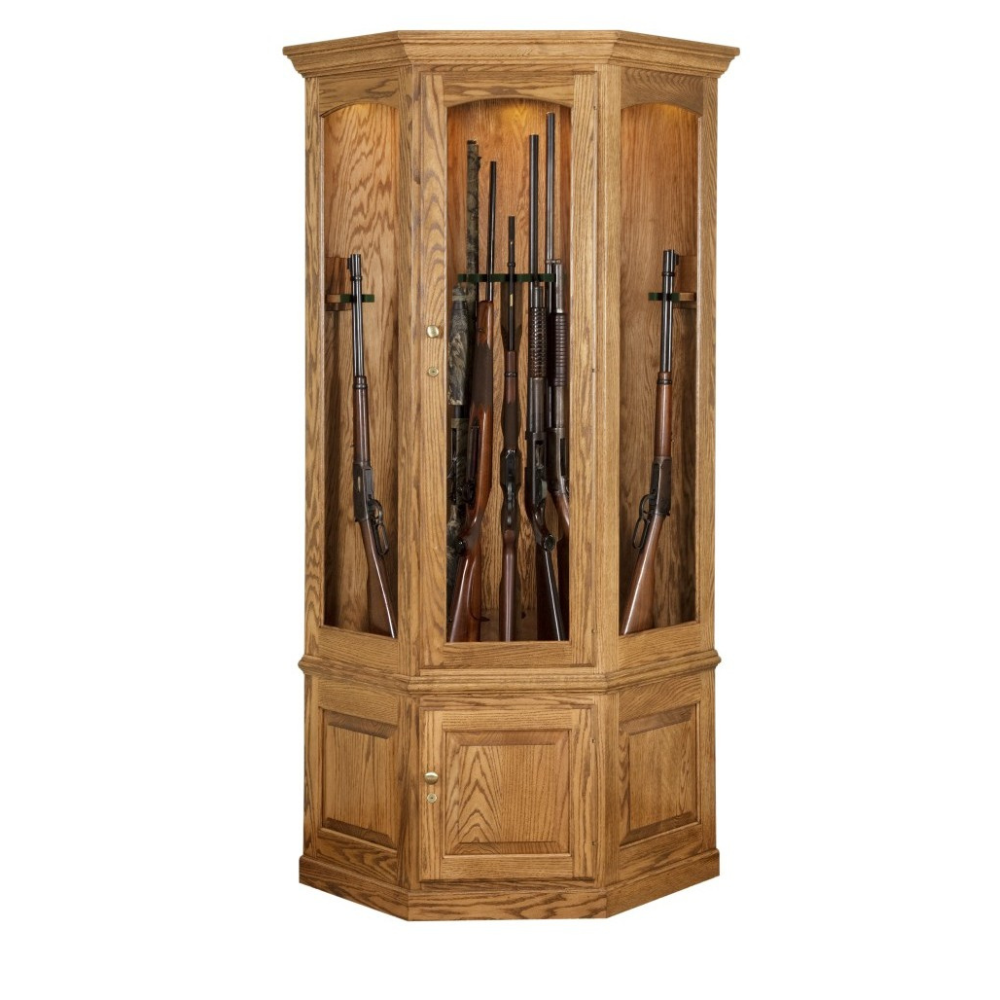 14 Gun Corner Gun Cabinet